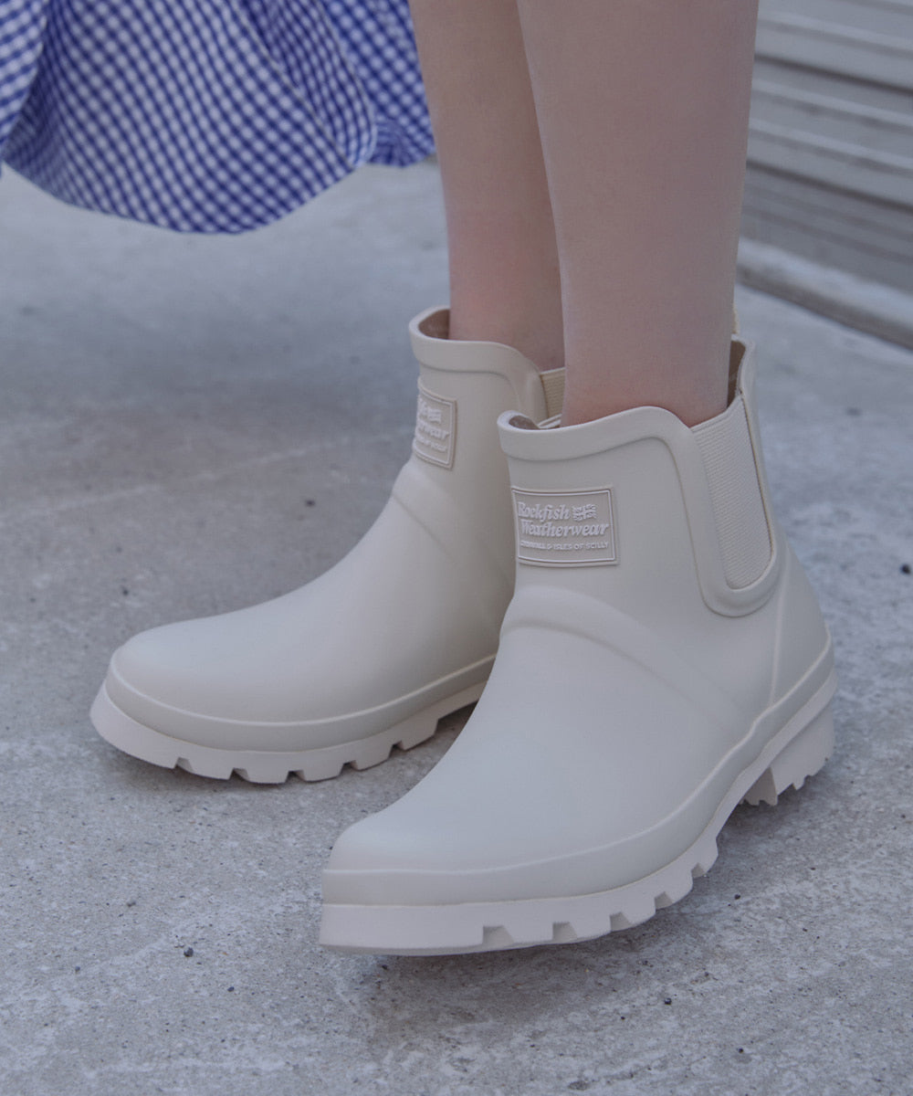 Rockfish Weatherwear Original Chelsea Rain Boots Ivory view 3