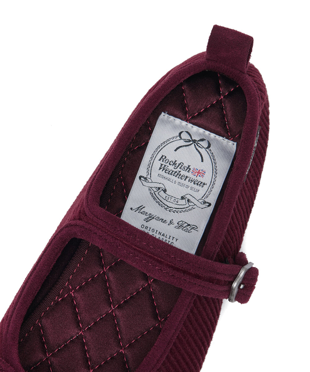 Rockfish Weatherwear Bella Maryjanes Corduroy Wine view 9