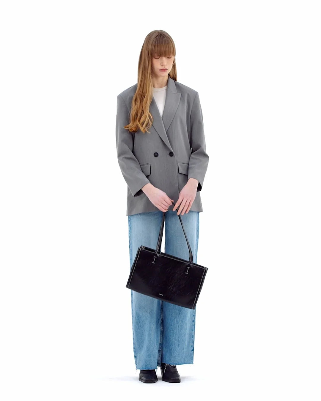 STAND OIL Oblong Bag - Stitch Black