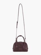 MARGESHERWOOD Soft Tote Mini Bag in Wine Pull-up leather