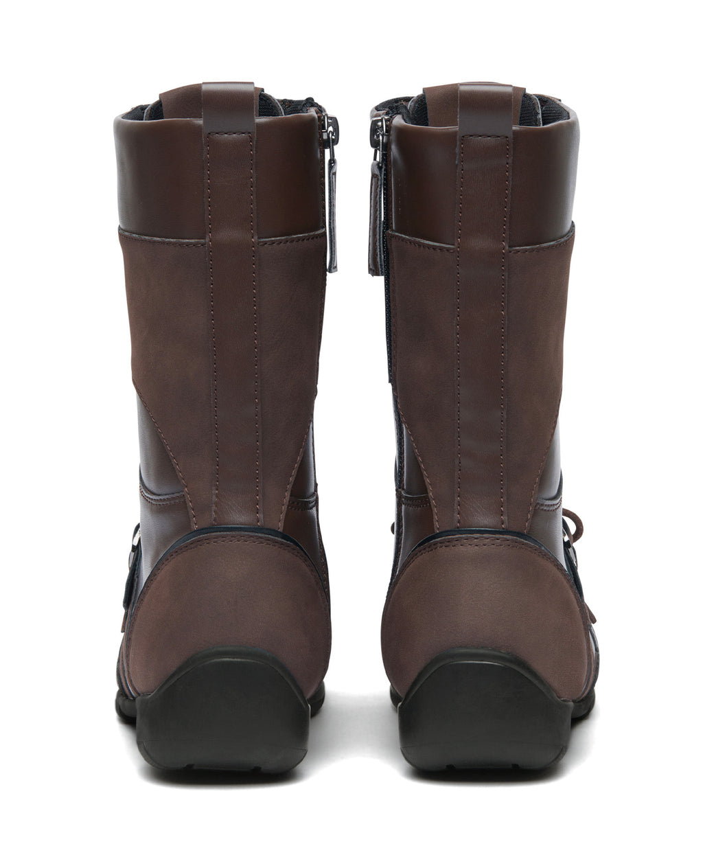 Rockfish Weatherwear Aster High Top Sneakers Dark Brown back view