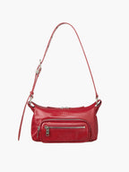 Marge Sherwood Outpocket Hobo Mini in apple red glossy plain