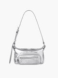 Marge Sherwood Outpocket Hobo Mini in silver crinkle