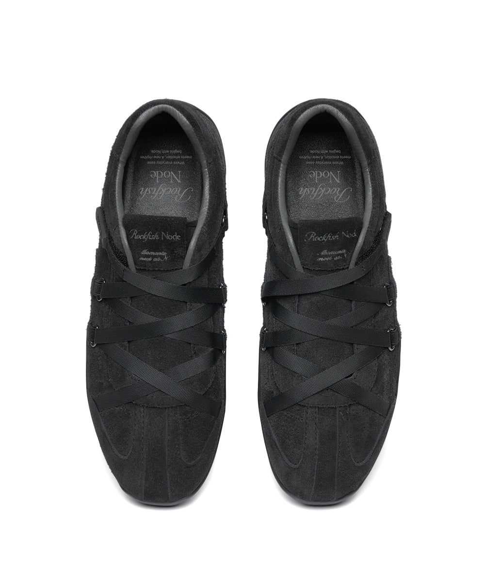 Rockfish Weatherwear ZANE X-STRAP SNEAKERS(SUEDE) Charcoal view 6