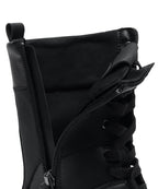 Rockfish Weatherwear Aster High Top Sneakers Black side zip closeup