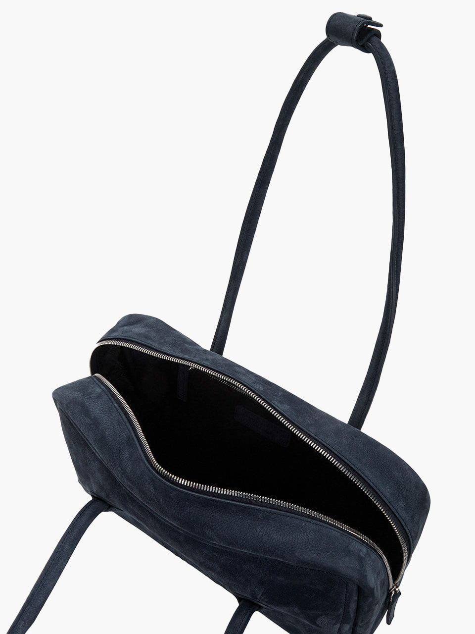 MARGESHERWOOD Soft Boston Bag - Indigo Nubuck