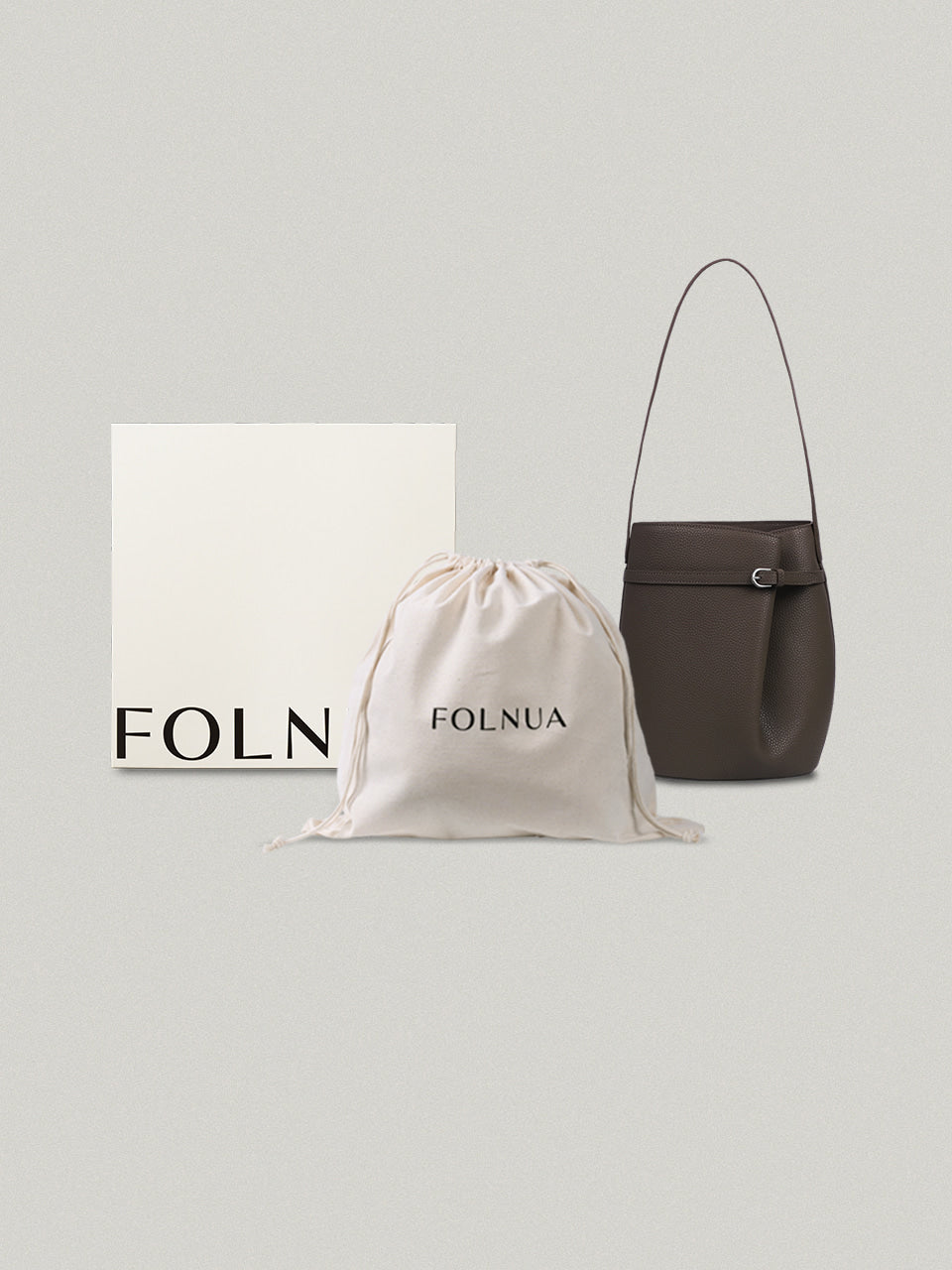FOLNUA Onde Bag Brown - Plain
