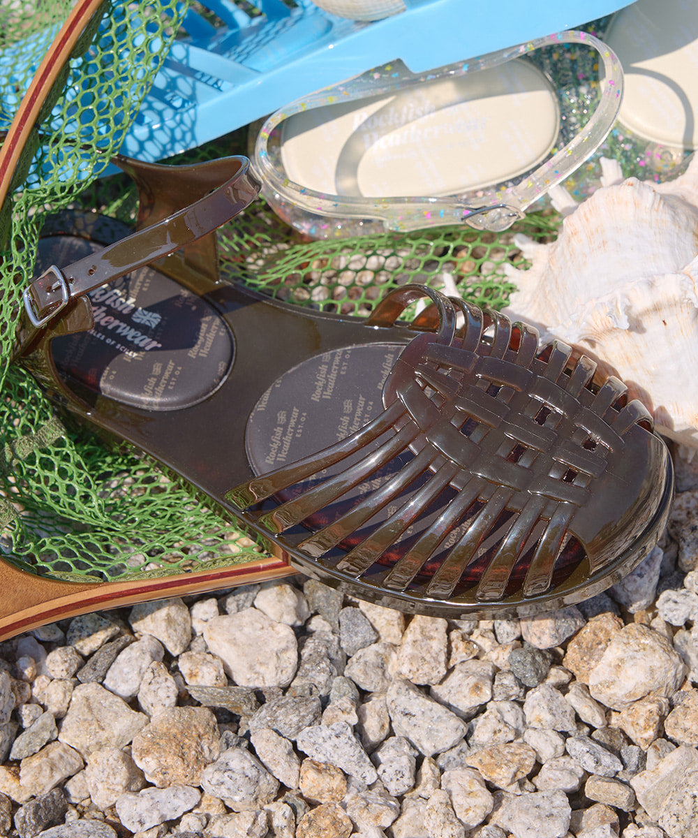 Rockfish Weatherwear GLAIR Strappy Sandals (Clear) Clear Brown view 3