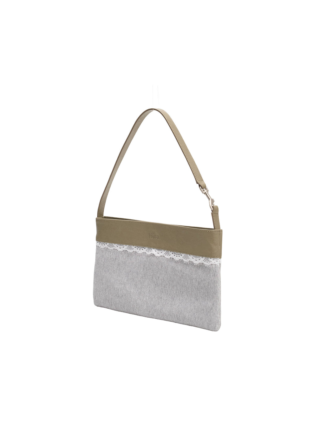 Hieta Iris Bag Light Khaki angle detail