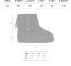 Rockfish Weatherwear Stud Maxi Folded Boots Short size chart