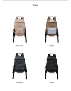 Rockfish Weatherwear Nylon Backpack colour range: Pink Beige, Camel, Charcoal, Black