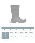 Rockfish Weatherwear ORIGINAL RAIN BOOTS SHORT size chart
