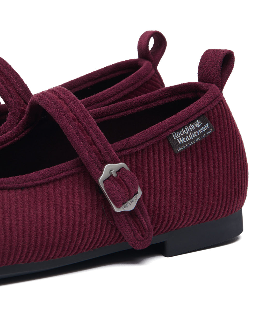 Rockfish Weatherwear Bella Maryjanes Corduroy Wine view 10