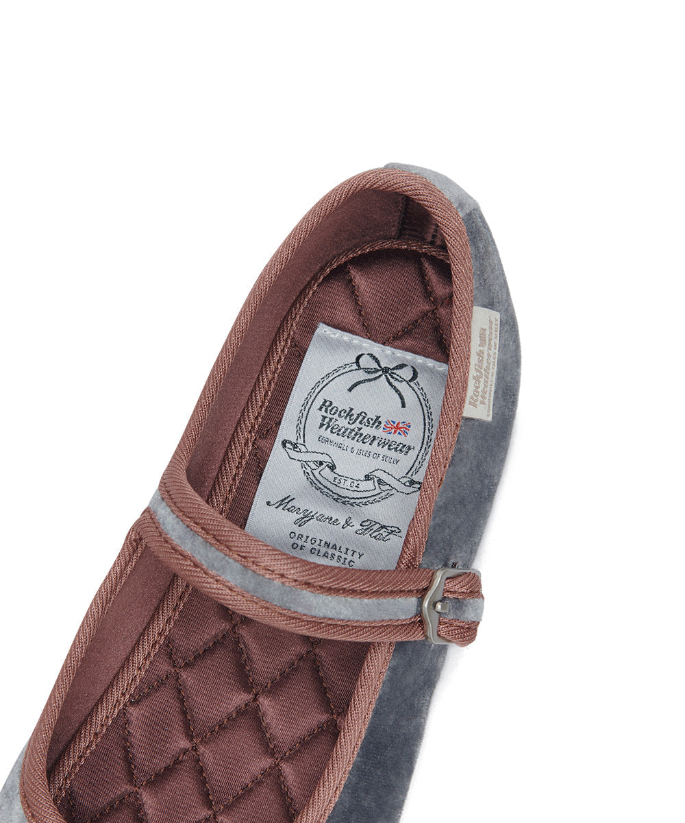 Rockfish Weatherwear Bella Quilted Maryjanes Combi Grey view 8