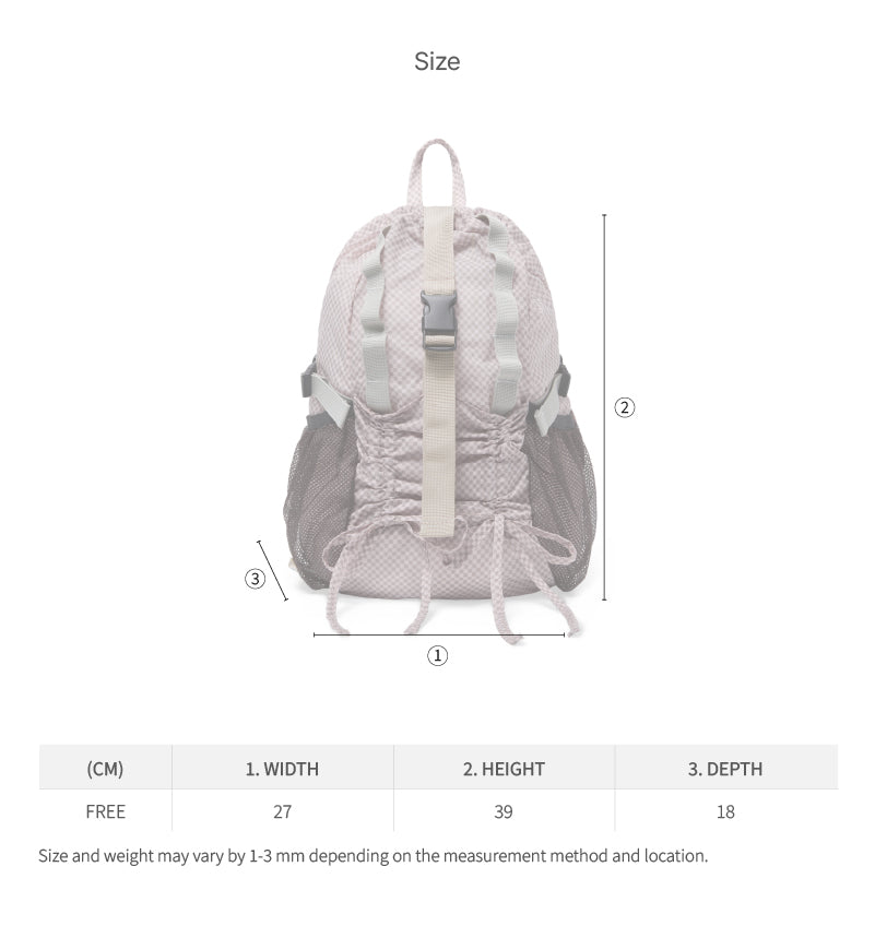 Rockfish Weatherwear Light Weight Backpack size chart
