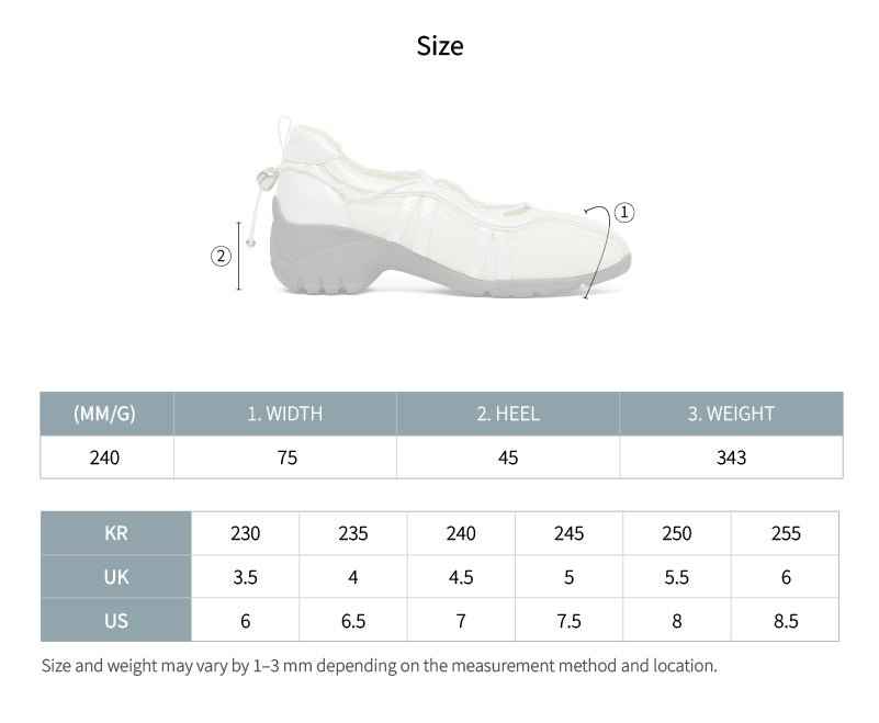 Rockfish Weatherwear Bliss Heel String Sneakers size chart