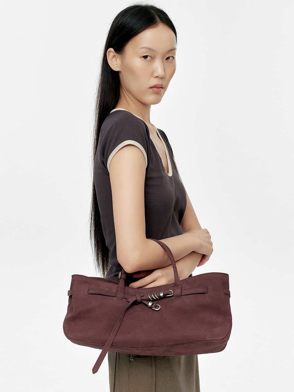 MARGESHERWOOD Grandma Used Bag - Wine Nubuck