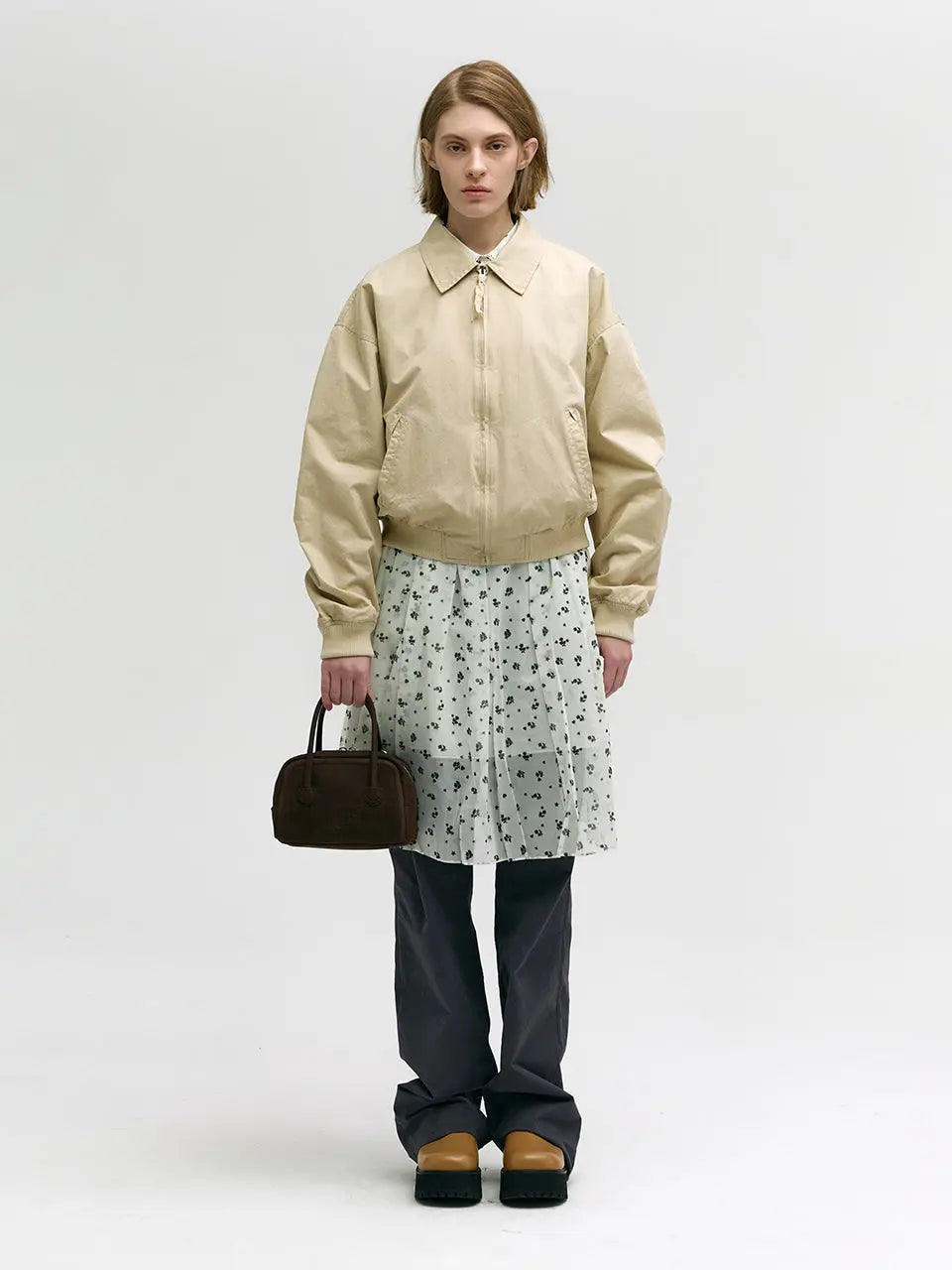MARGESHERWOOD Soft Tote Mini Bag in Hush Nubuck leather