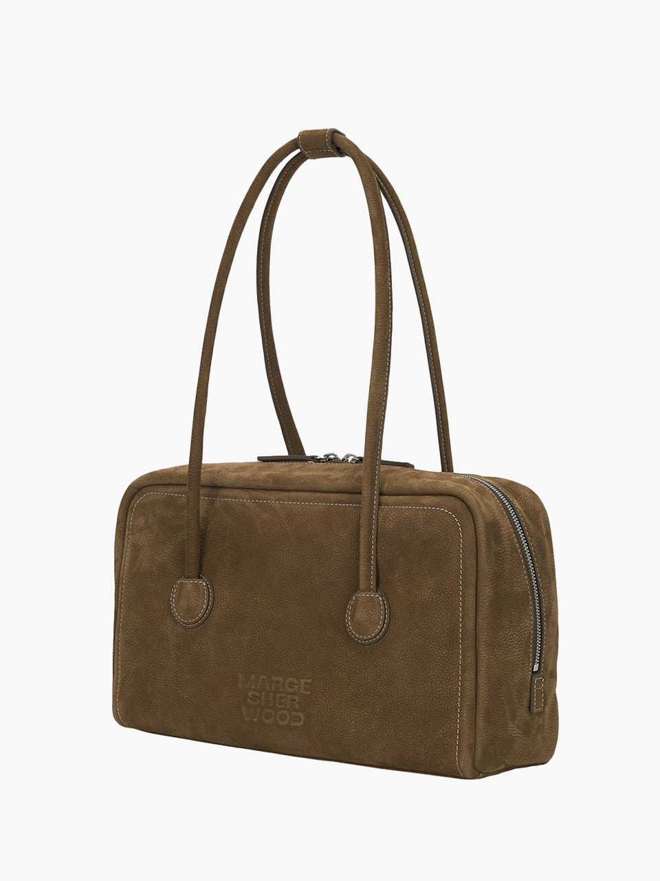 MARGESHERWOOD Soft Boston Bag - Chestnut Nubuck