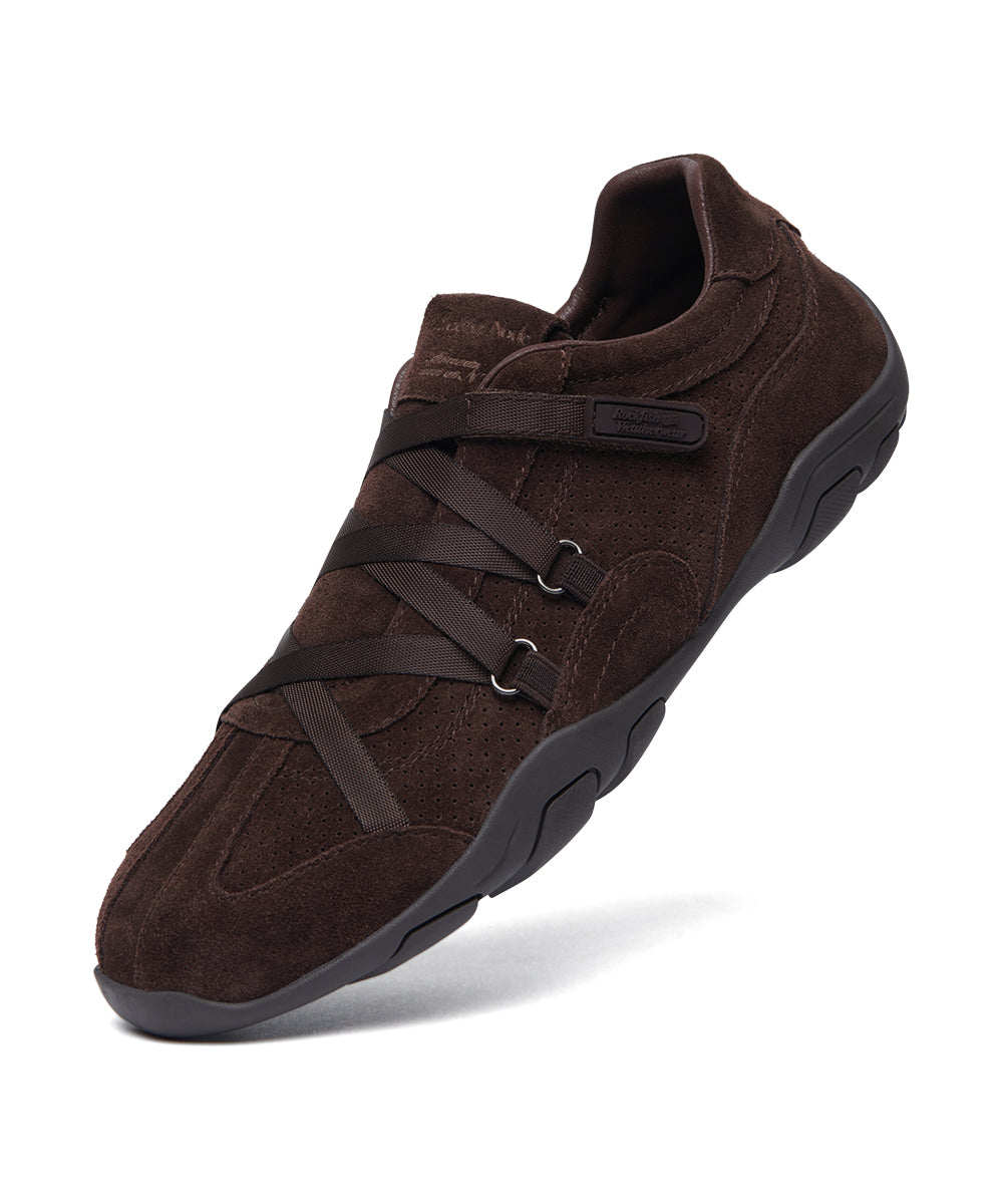 Rockfish Weatherwear ZANE X-STRAP SNEAKERS(SUEDE) Dark Brown view 8