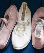 Rockfish Weatherwear Wisley Scrunch Maryjanes White and Pink close-up