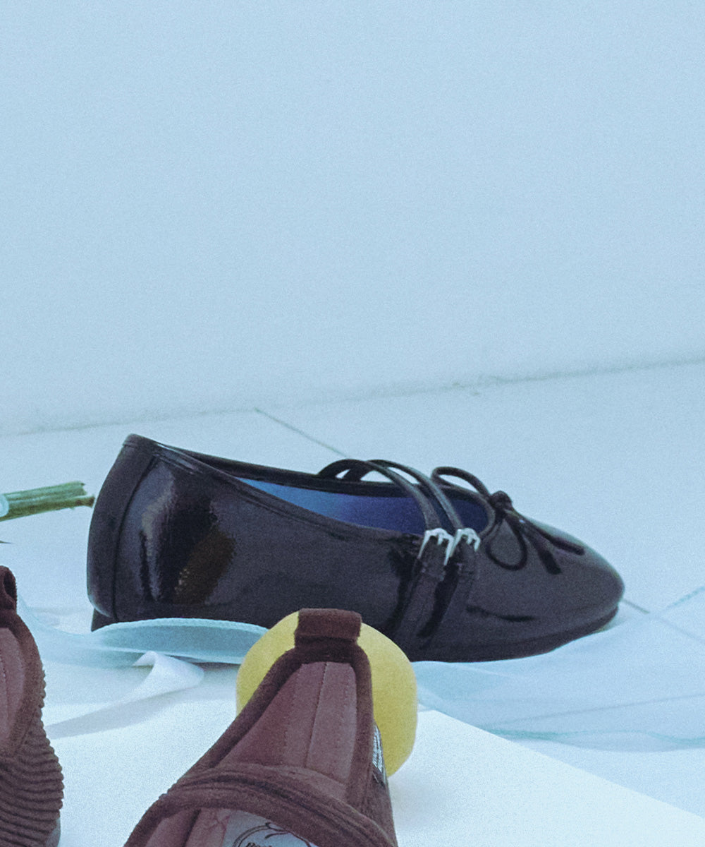 Rockfish Weatherwear Square Toe Two Strap Maryjanes Black styled detail