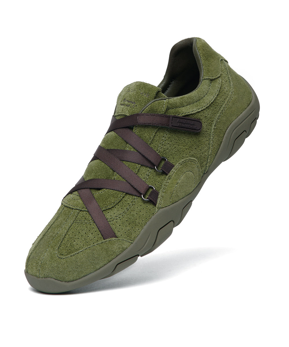 Rockfish Weatherwear ZANE X-STRAP SNEAKERS(SUEDE) Olive Green view 7