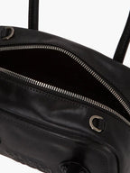 MARGESHERWOOD Soft Tote Mini Bag in Black Pull-up leather