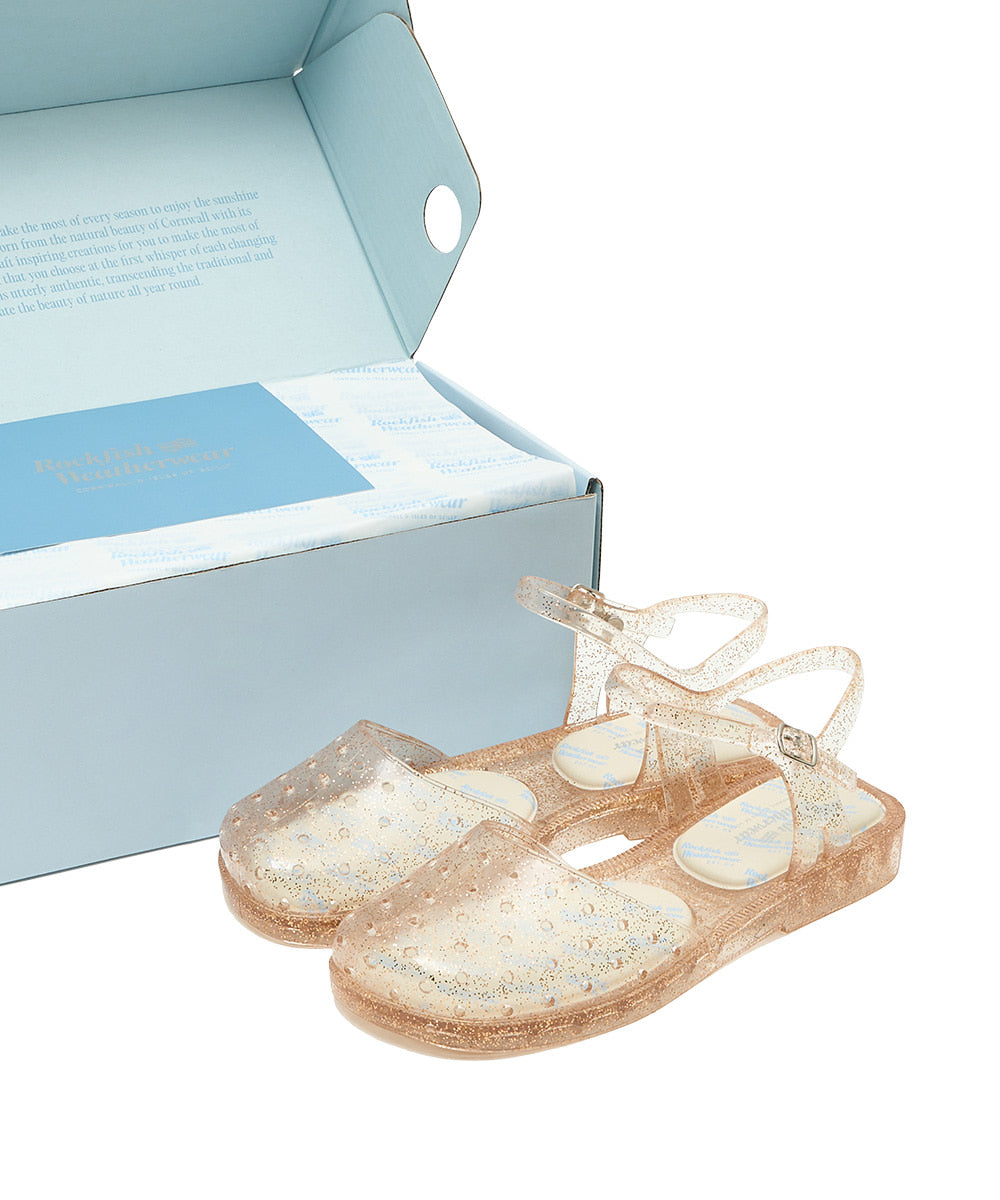 Rockfish Weatherwear Glair Slingback Sandals Glitter Gold view 9