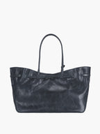 MARGESHERWOOD Grandma Used Bag Large - Navy Pull-up Leather