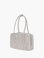 MARGESHERWOOD Soft Boston Bag - Light Grey Crinkle