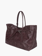 MARGESHERWOOD Grandma Used Bag XL - Wine Pull-up Leather