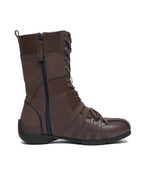 Rockfish Weatherwear Aster High Top Sneakers Dark Brown side zip view