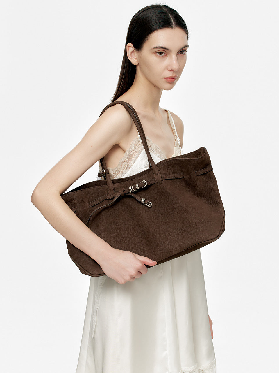 MARGESHERWOOD Grandma Used Bag Large - Hush Nubuck