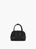 MARGESHERWOOD Soft Tote Mini Bag in Black Pull-up leather