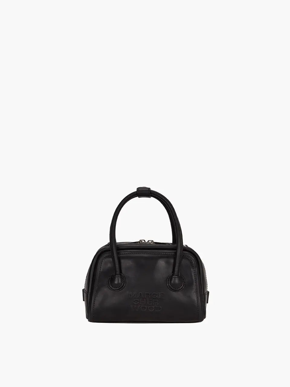 MARGESHERWOOD Soft Tote Mini Bag in Black Pull-up leather