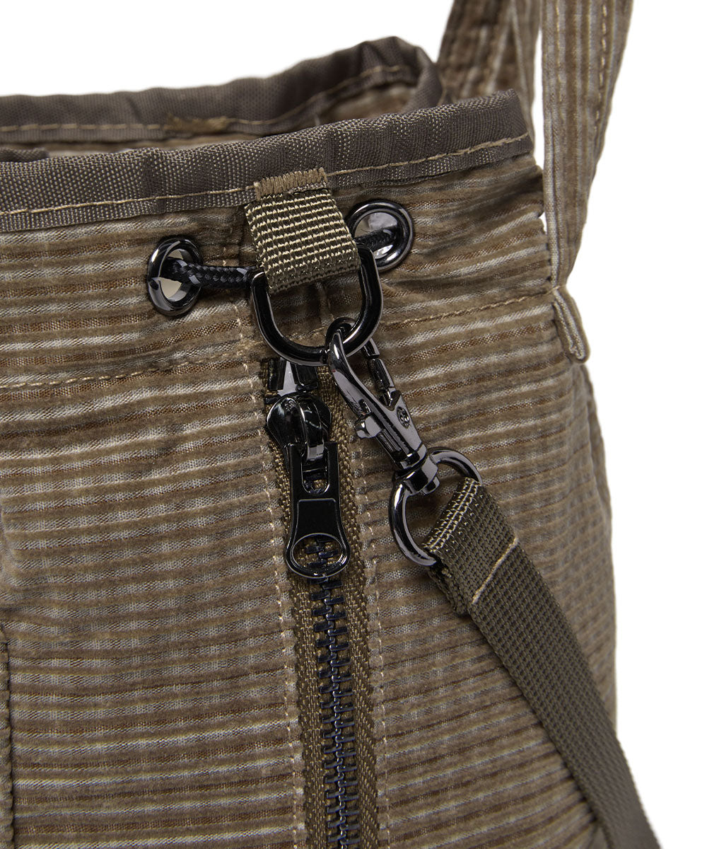 Rockfish Weatherwear CHECK DRAWSTRING MINI BAG Brown view 10