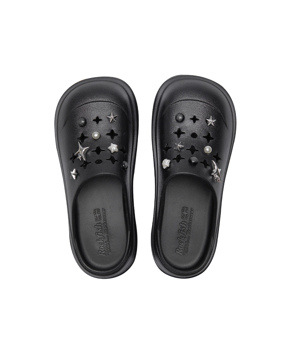 Rockfish Weatherwear x clor Hayden Clog Black Glitter view 17