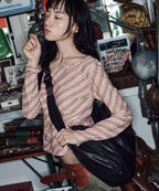 Rockfish Weatherwear Buckle Hobo Bag Black worn across the body