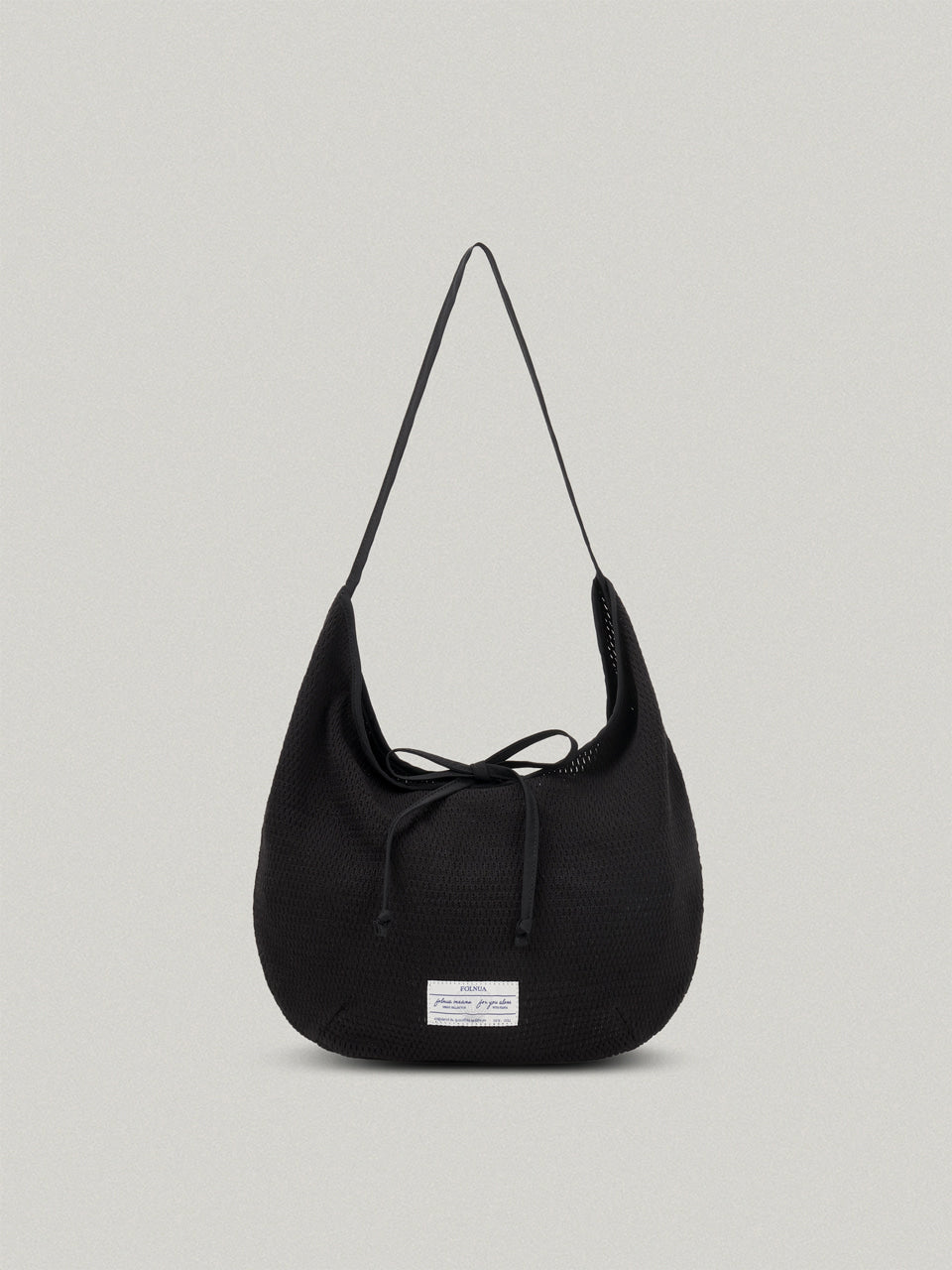 FOLNUA Leger Mesh Eco Bag Black front
