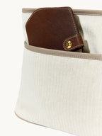Songmont Large Yore Tote Bag Cobble - inner pouch with a wallet in the front pocket
