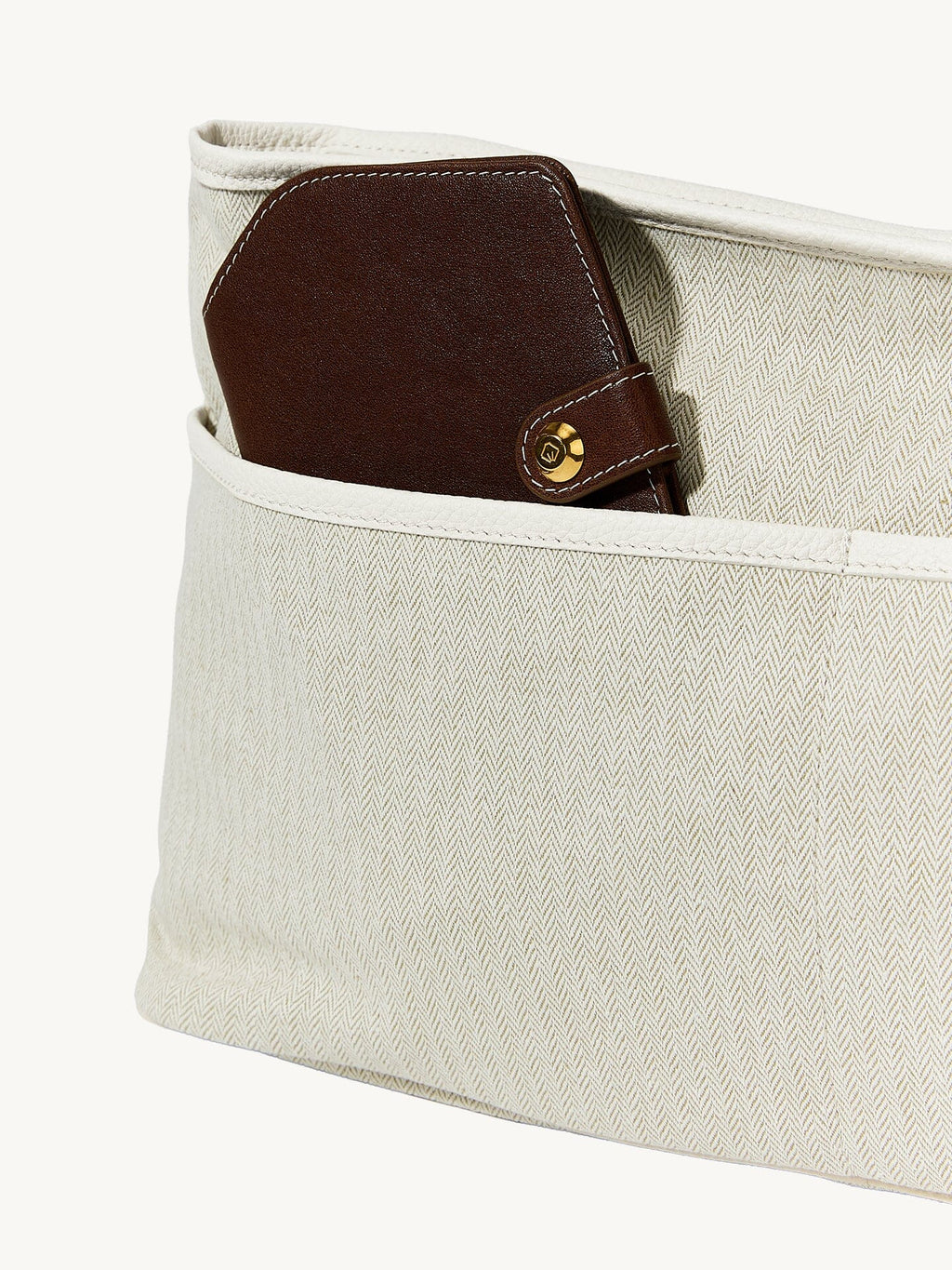 Songmont Large Yore Tote Bag Cloud - inner pouch with a wallet in the front pocket