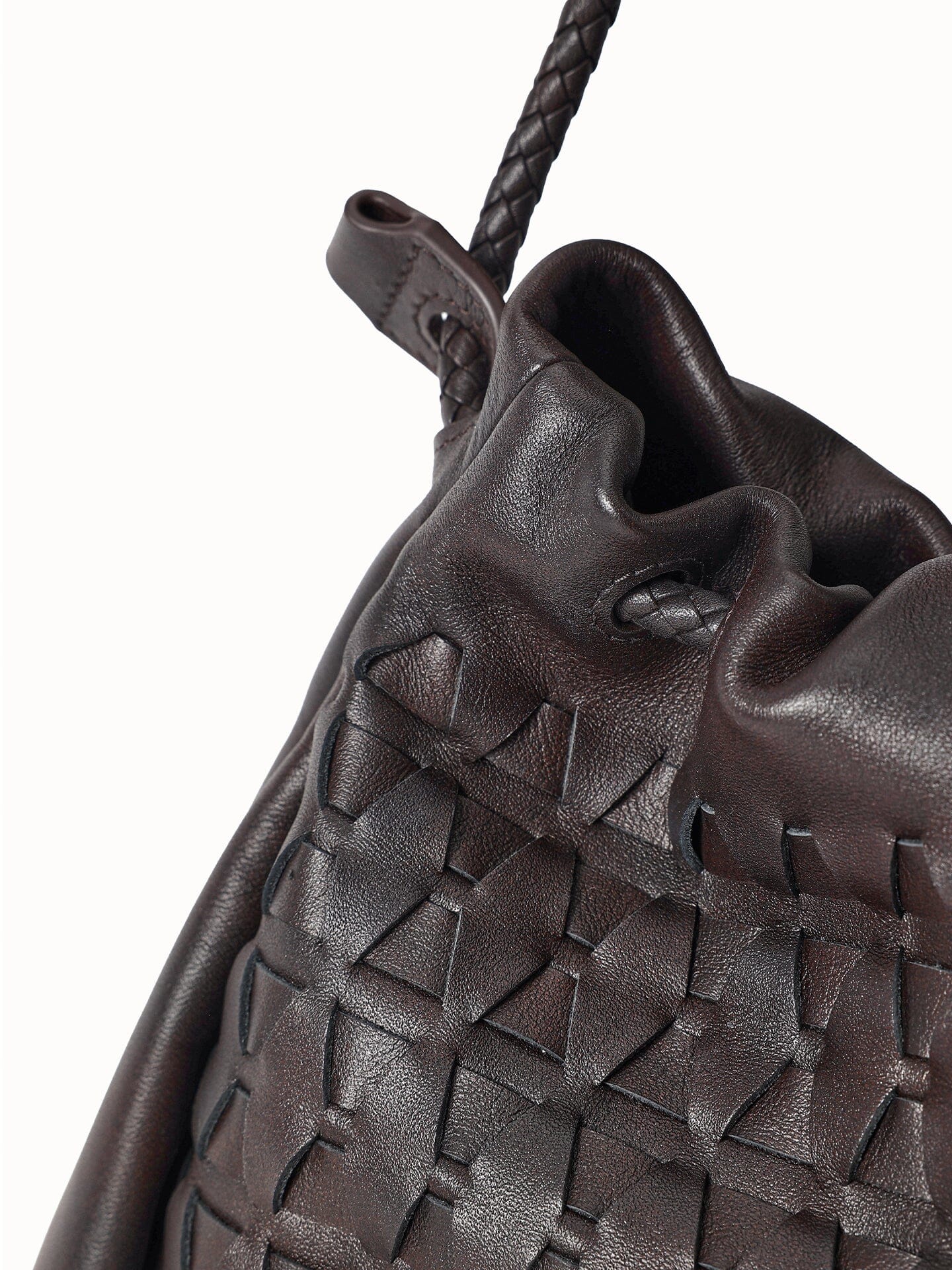 Songmont Small Gather Lattice Bag Ebony side profile