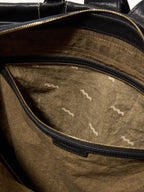 Songmont Large Yore Backpack Onyx - fabric lining and inner zip pocket