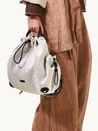 Songmont Medium Gather Backpack Set Canvas - carried by the top handle