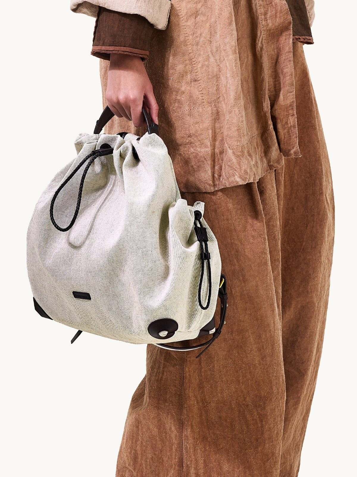 Songmont Medium Gather Backpack Set Canvas - carried by the top handle