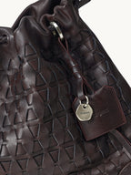 Songmont Small Gather Lattice Bag Ebony hardware detail