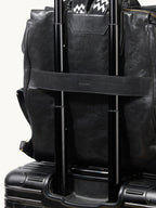 Songmont Large Yore Backpack Onyx - luggage sleeve over a suitcase trolley handle