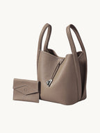 Songmont Song Bucket Bag Taupe - with card holder