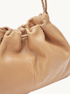 Songmont Gather City Pouch Set Earth - close-up of the sheepskin leather and seam